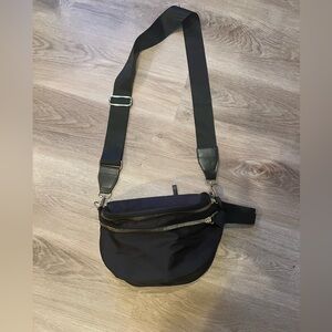 Black Nylon Crossbody Bag